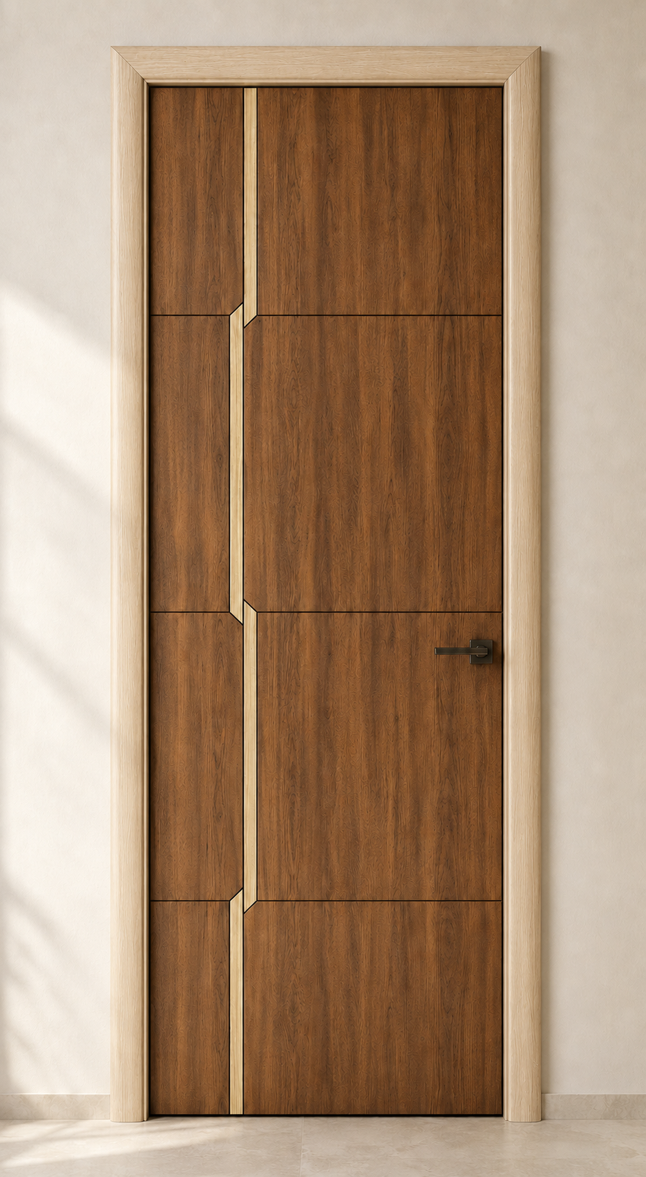 Model ITI-101 Monolith vertical timber grain door