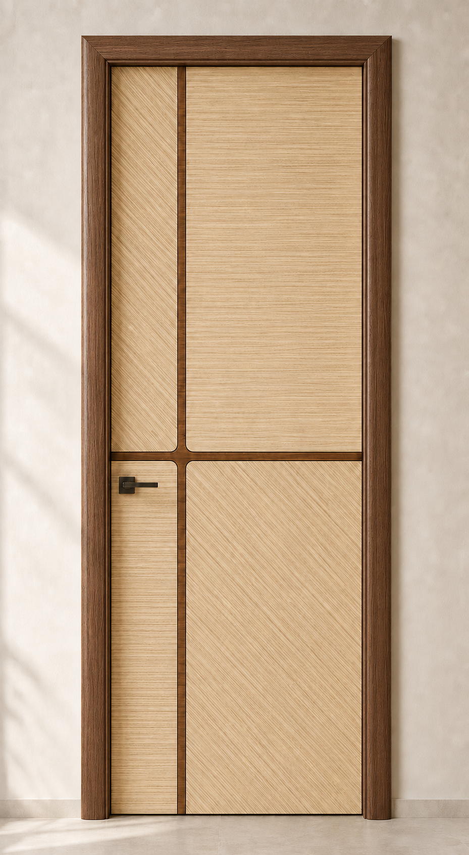 Model ITI-102 Fluted charcoal tactile door