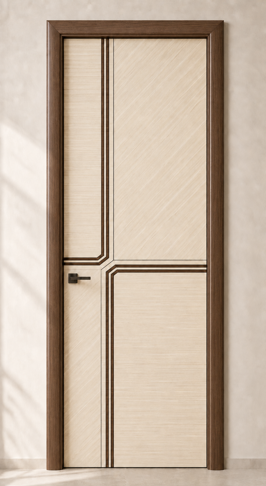 Model ITI-103 Horizontal grain minimalist door