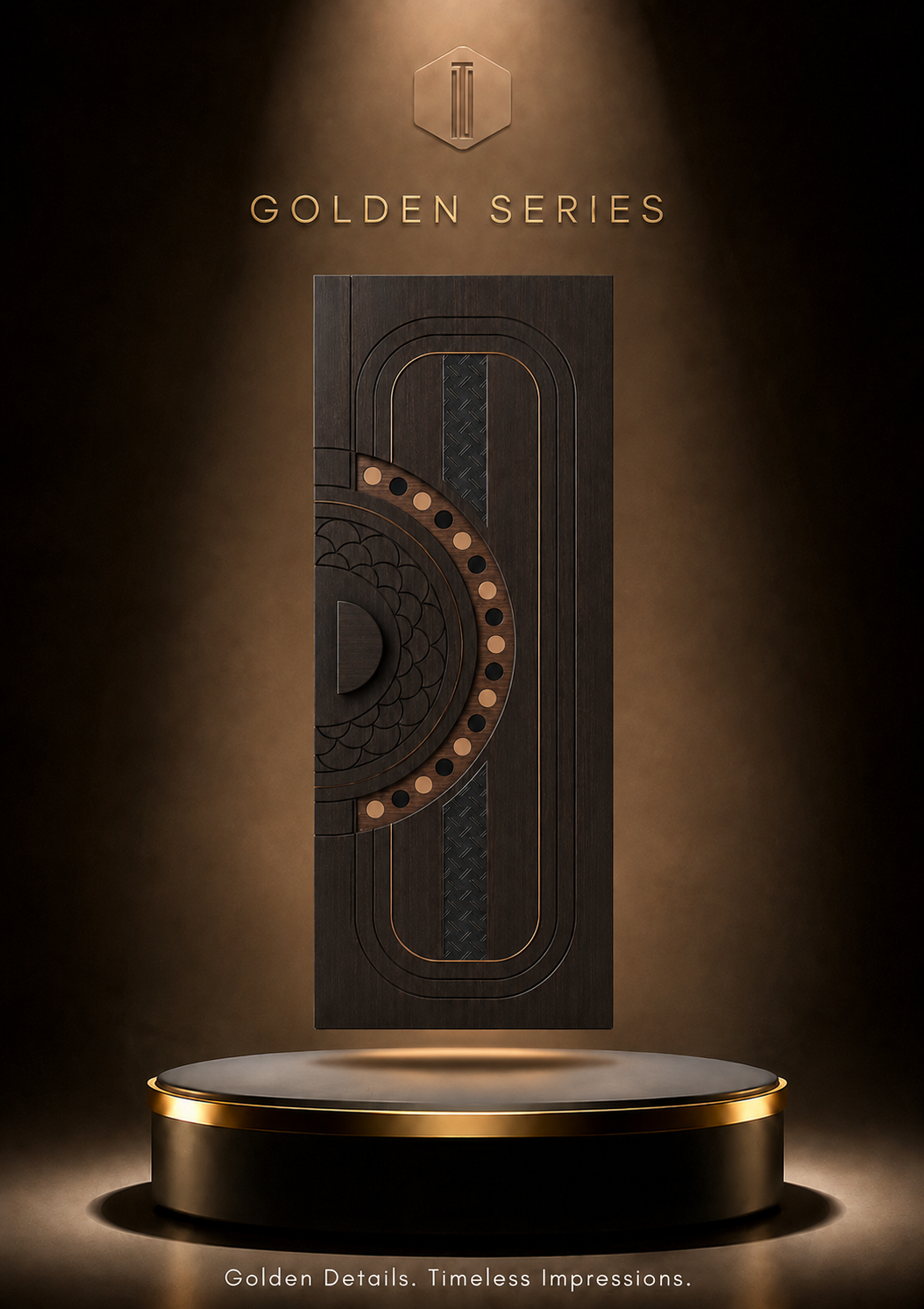 Golden Series subtle metallic accents